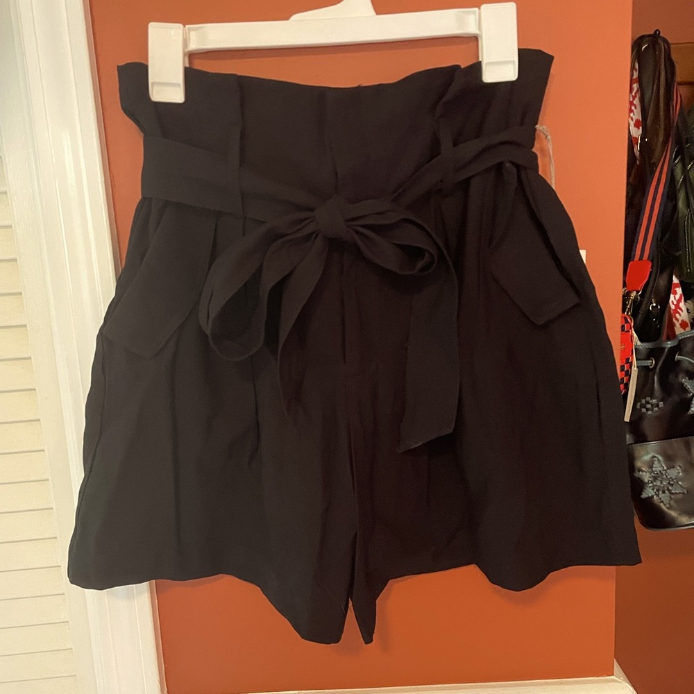 A New Day high waisted paper bag shorts